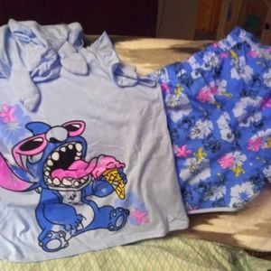 Stitch short outfit